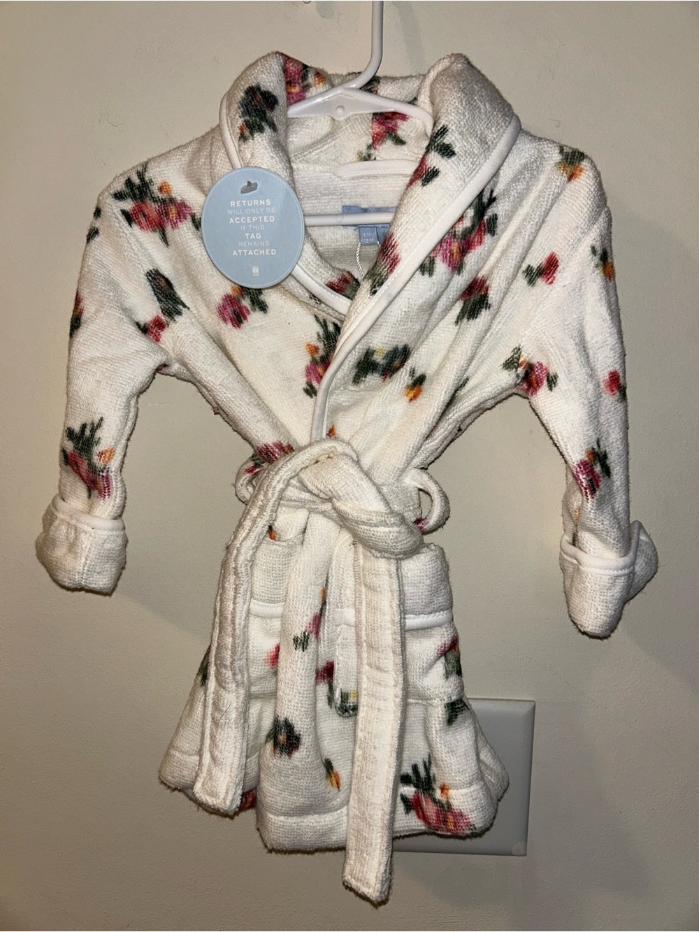 NWT Hill House Infant Hotel Robe Baby Girl  Size 6-12M
